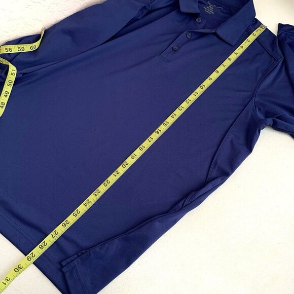 San Soleil Long Sleeve Polo Shirt Performance Fabric UV 50 Sun Protect Cooling - Picture 8 of 10